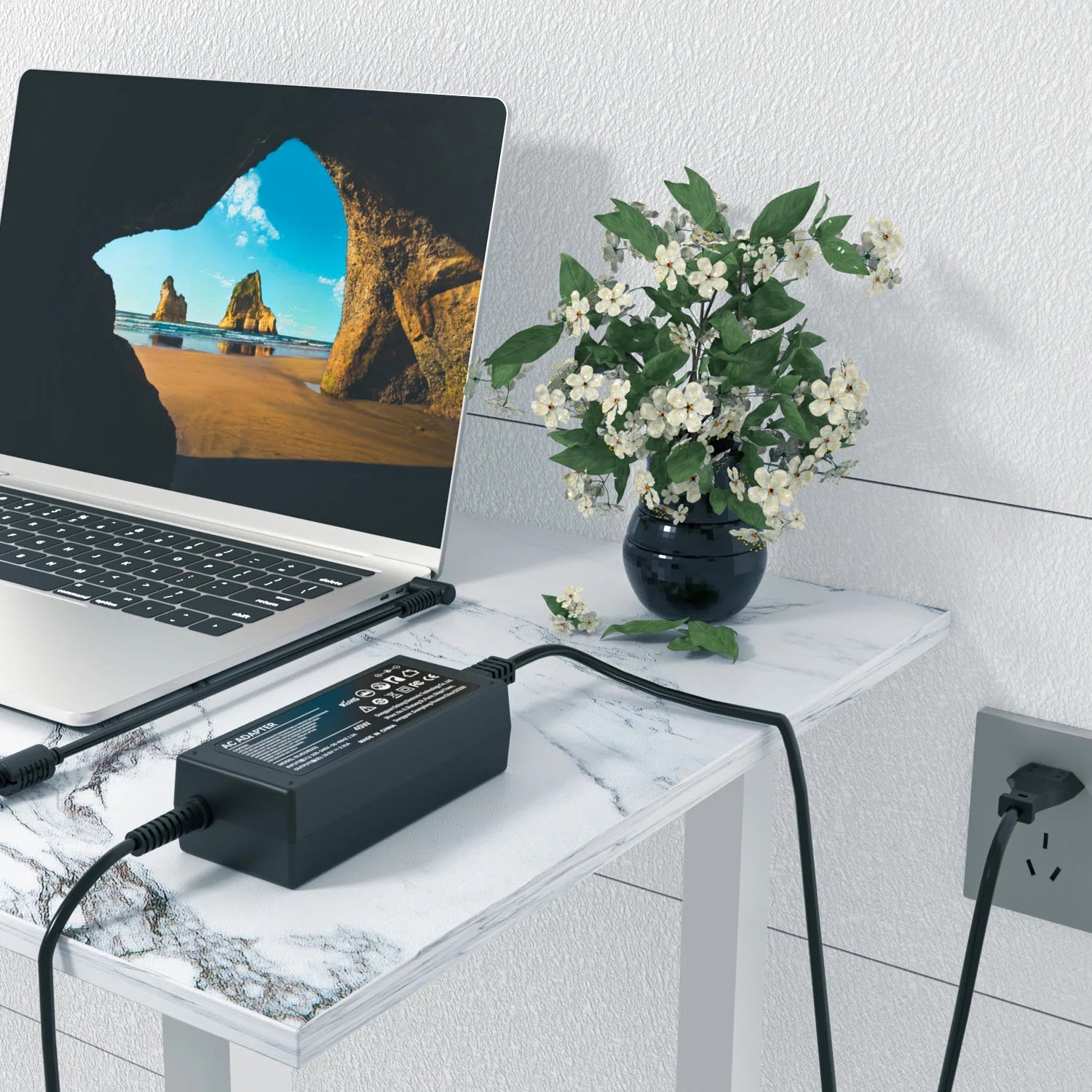 HP Charger 45W 19.5V 2.31A Laptop Charger Power Adapter Charger for HP, 4.5*3.0Mm