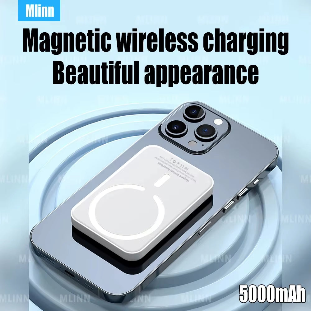 Magnetic Powerbank for Apple External Battery Portable Wireless Power Bank Charger for Magsafe Iphone Spare Battery