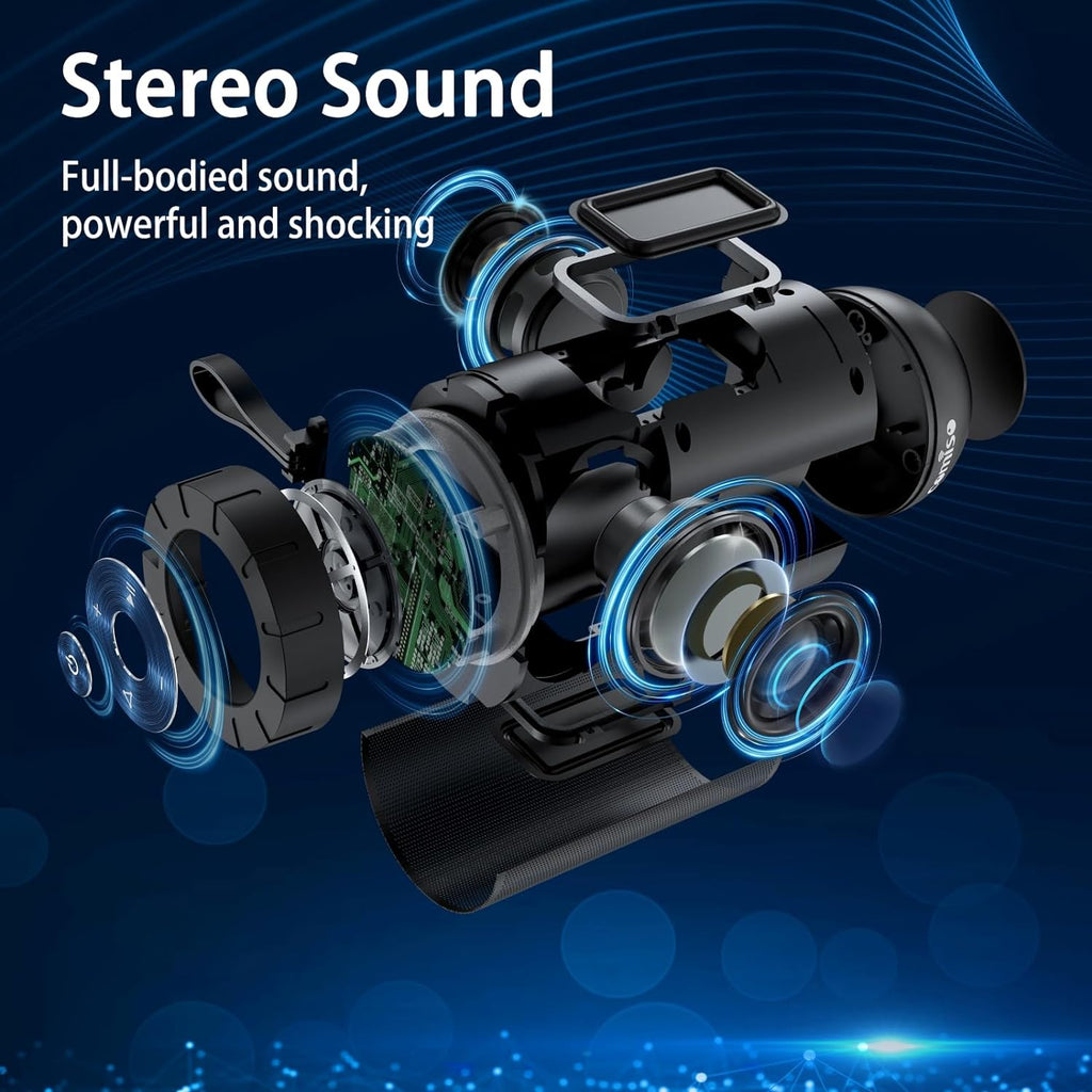 Bluetooth Speaker, IP65 Waterproof Portable Speaker with 360° HD Stereo Sound, Punchy Bass, TWS Pairing, 24H Playtime, Wireless Speakers for Home/Outdoor/Camping/Beach, Gifts for Unisex