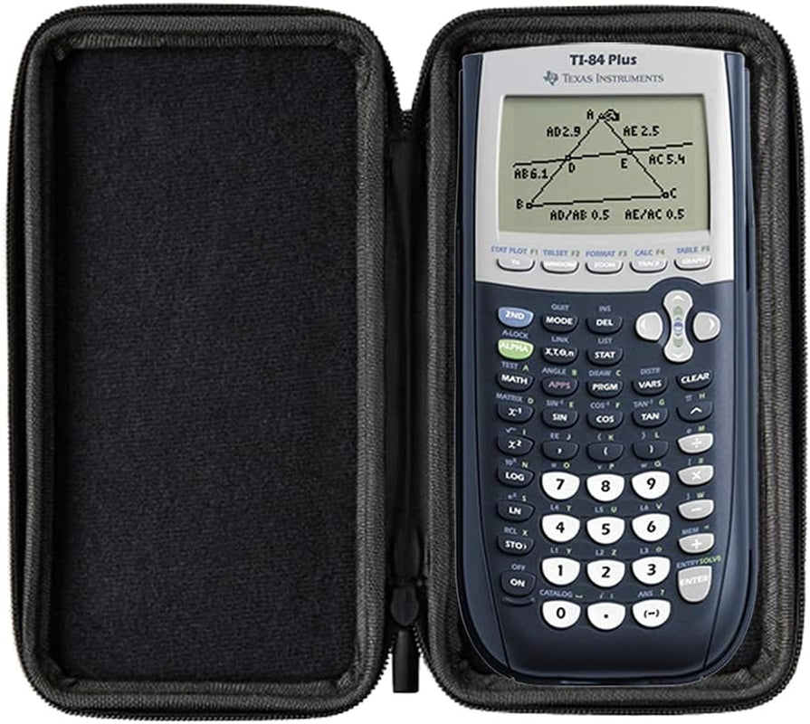 Protective Case for TI 84 Plus/Ti 83 Plus/ Casio FX-9860GII / Casio PRIZM FX-CG 50 Graphing Calculator in Black
