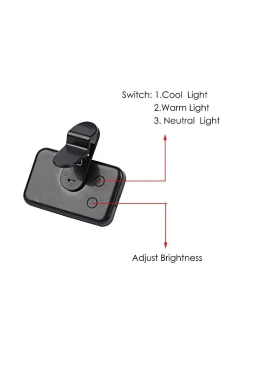 Selfie Light LED Ring Clip Camera Rechargeable Flash Light for Phone & Tablets