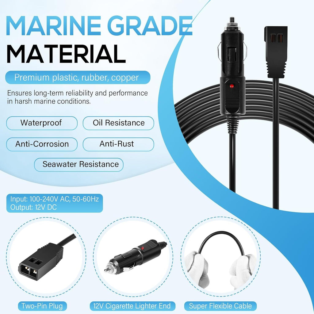 720105-1 12V DC Power Cord 8Ft for Humminbird All Helix and ICE Helix Product