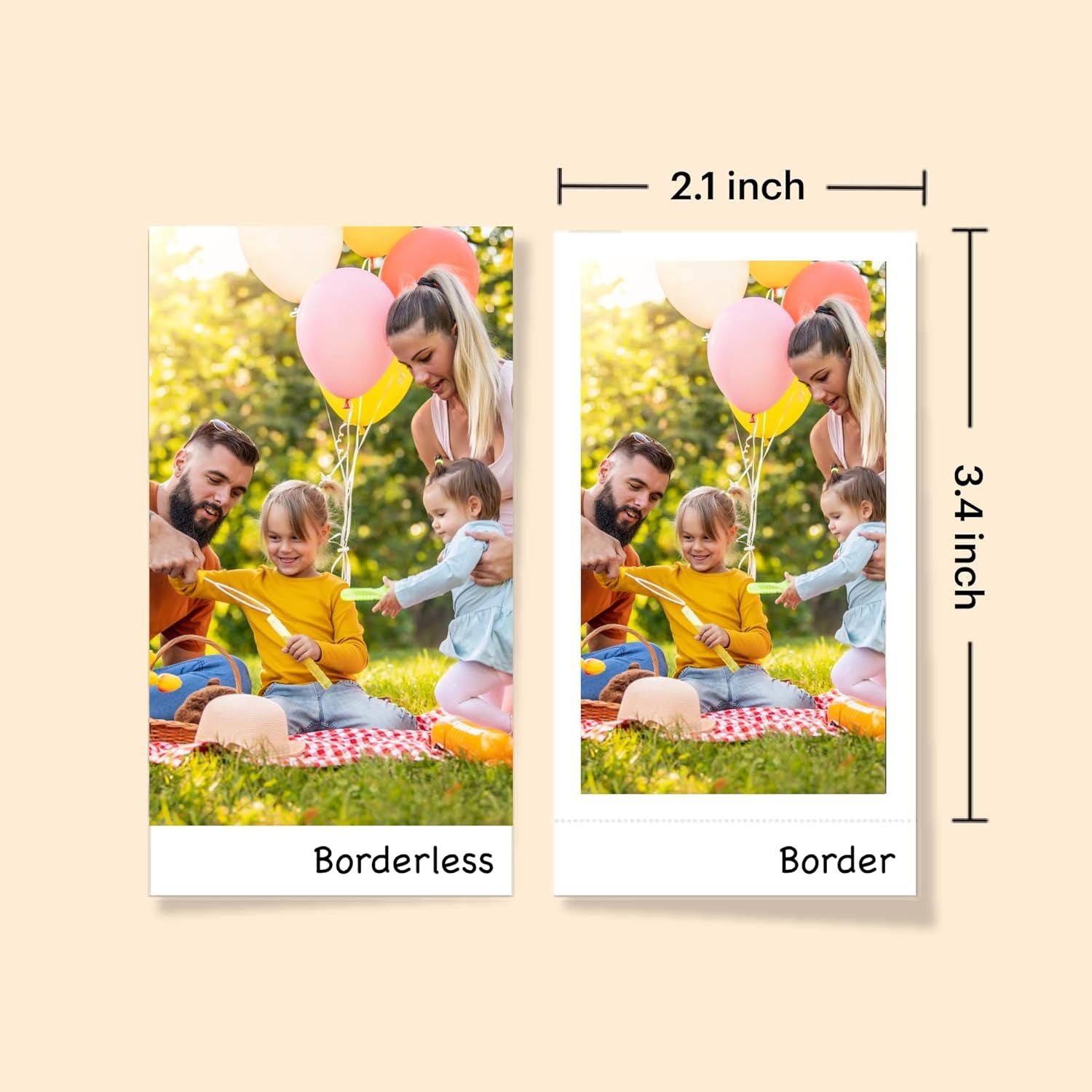 Mini 2 Retro 4PASS Portable Photo Printer (2.1X3.4 Inches) + 8 Sheets, Black