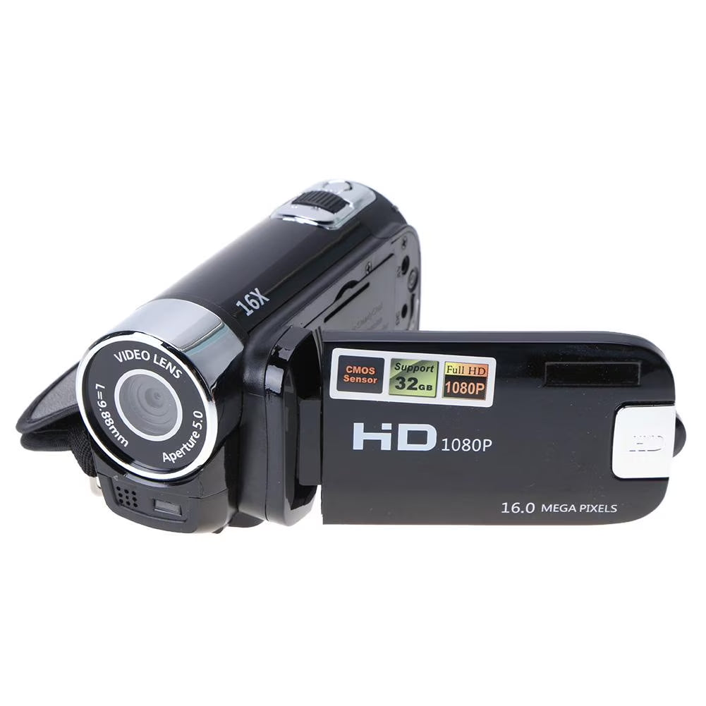 Digital Video Camera Full HD 1080P 16X Zoom Camcorder DV Camera(Black)