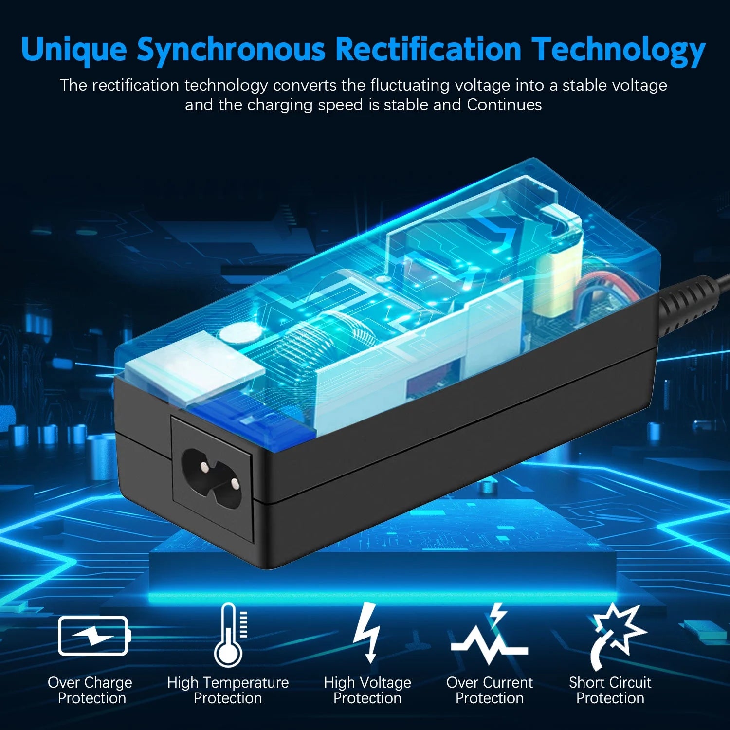 HP Charger 45W 19.5V 2.31A Laptop Charger Power Adapter Charger for HP, 4.5*3.0Mm