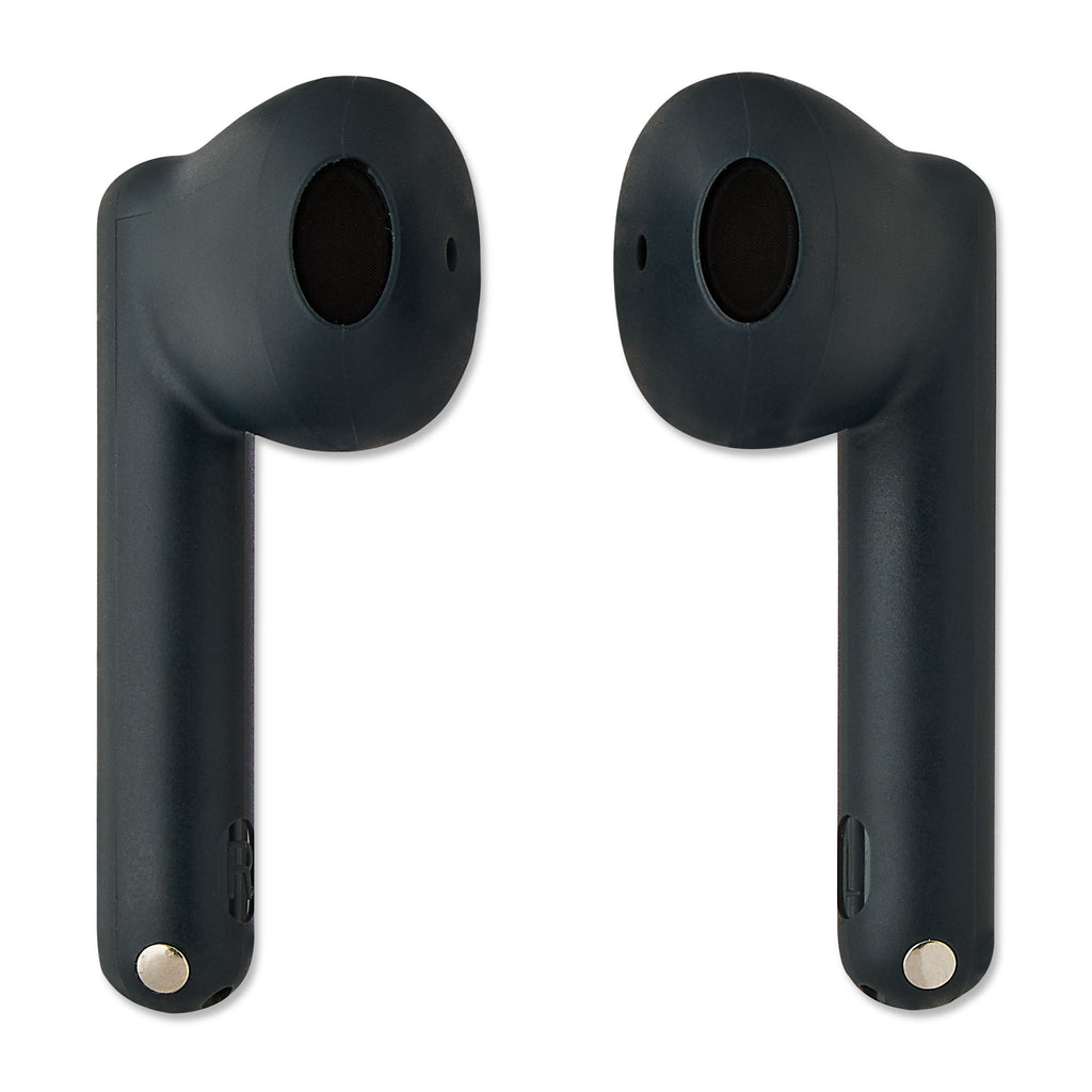 Bluetooth Wireless Earphones with Environmental Noise Canceling Microphones and Charging Case, Gray