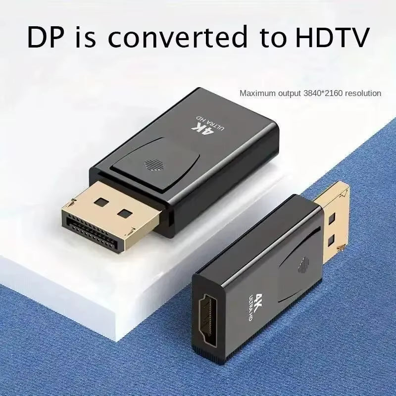 DP to HDTV 4K Connector Displayport DP Male to Hdmi-Compatible Female Adapter Converter Video Audio Plug for Computer TV Laptop