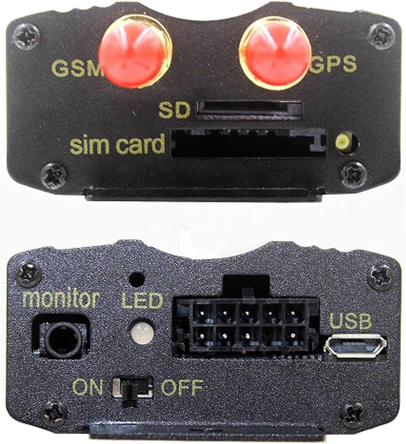 Vehicle Car GPS Tracker TK103A, GSM Alarm SD Card Slot Anti-Theft Realtime Spy for GSM GPRS GPS System Tracking Device