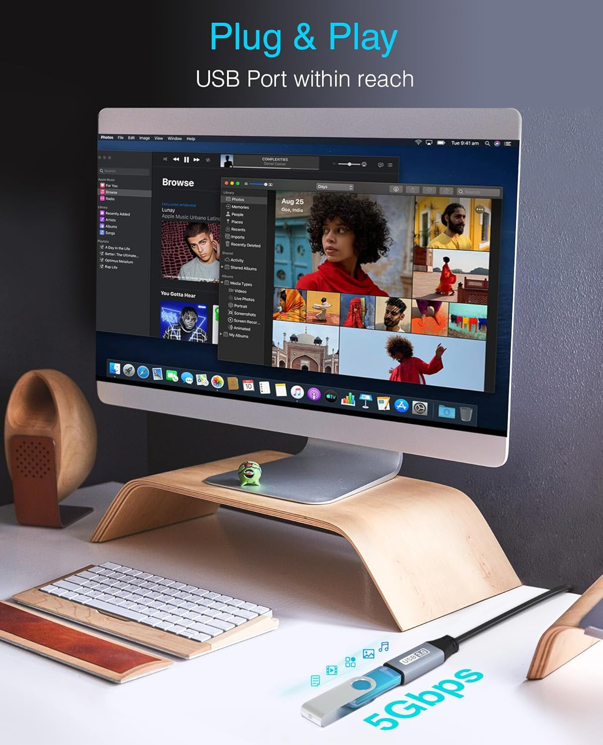 USB 3.0 Extension Cable (32FT, Active, 5 Gbps, In-Wall CL3 Rated, Type a Male to Female Cord) - Long USB Repeater Extender for VR Headset, Printer, Hard Drive, Keyboard, Mouse, Xbox