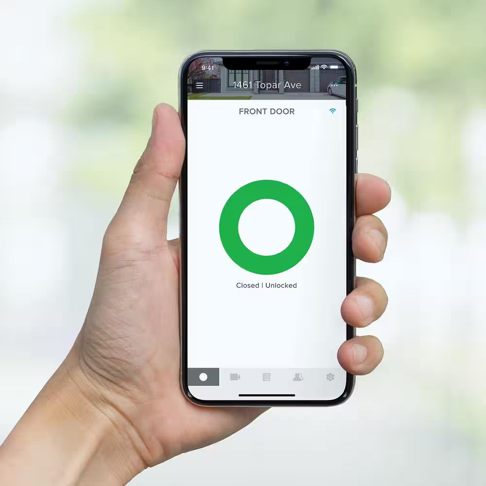 Bluetooth Smart Lock Silver (Retrofits over Existing Deadbolt)