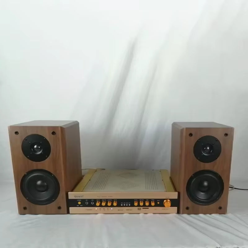 5.5 Inch 200W 4Ohm Bookshelf Speaker Two-Way Hifi Passive Speaker Fever Wooden Speaker Surround Home Theater Speaker Sound Box