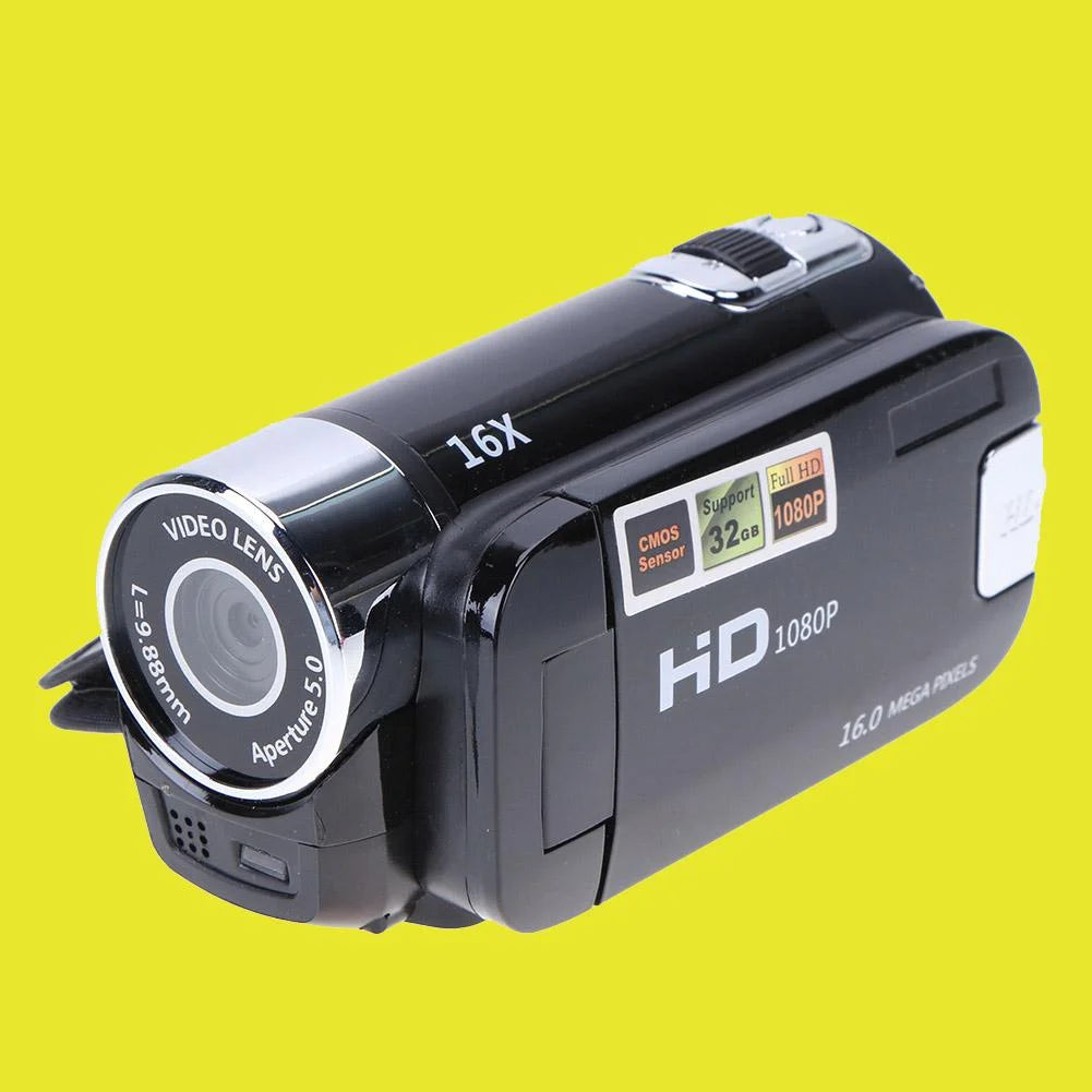 Digital Video Camera Full HD 1080P 16X Zoom Camcorder DV Camera(Black)