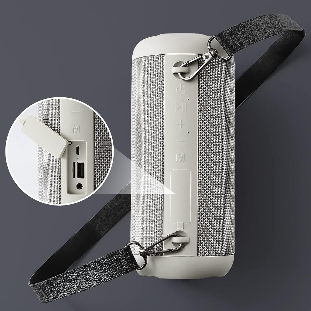 Bluetooth Speakers, 30W Portable Speaker Loud Stereo Sound, Rich Bass IP67 Waterproof, 30+ Hour Playtime, Built-In Mic, Wireless Speaker with TF, AUX, FM for Shower, Pool, Party, Travel, Outdoors