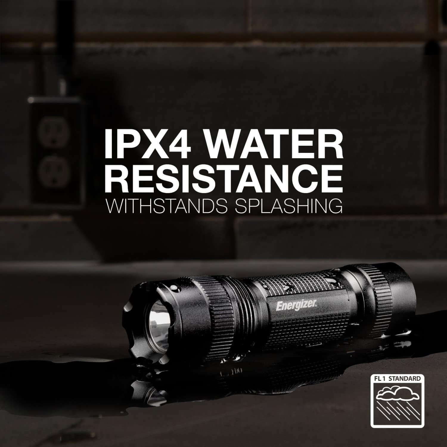 LED Flashlights TAC-300 Pro, IPX4 Water Resistant Flash Light, Ultra Bright And