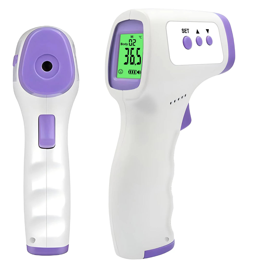 Digital Infrared Thermometer Forehead Body Non-Contact Fever Thermometers or Medical Portable Finger Pulse Oximeter Blood Oxygen