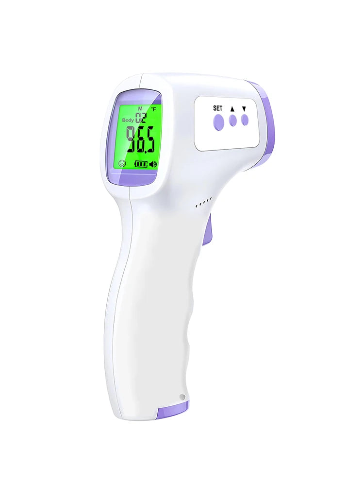 Digital Infrared Thermometer Forehead Body Non-Contact Fever Thermometers or Medical Portable Finger Pulse Oximeter Blood Oxygen