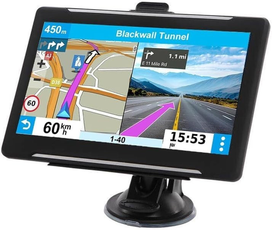 Car Truck GPS Navigation 7 Inch Touch Screen 2023 Maps Spoken Direction