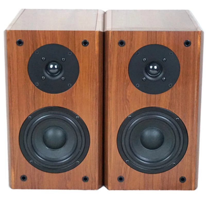 5.5 Inch 200W 4Ohm Bookshelf Speaker Two-Way Hifi Passive Speaker Fever Wooden Speaker Surround Home Theater Speaker Sound Box