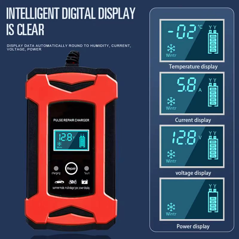 Battery Charger for Car Battery Charger Automatic Trickle Charger Safety Protection 12V Battery Maintainer Trickle Charger Auto