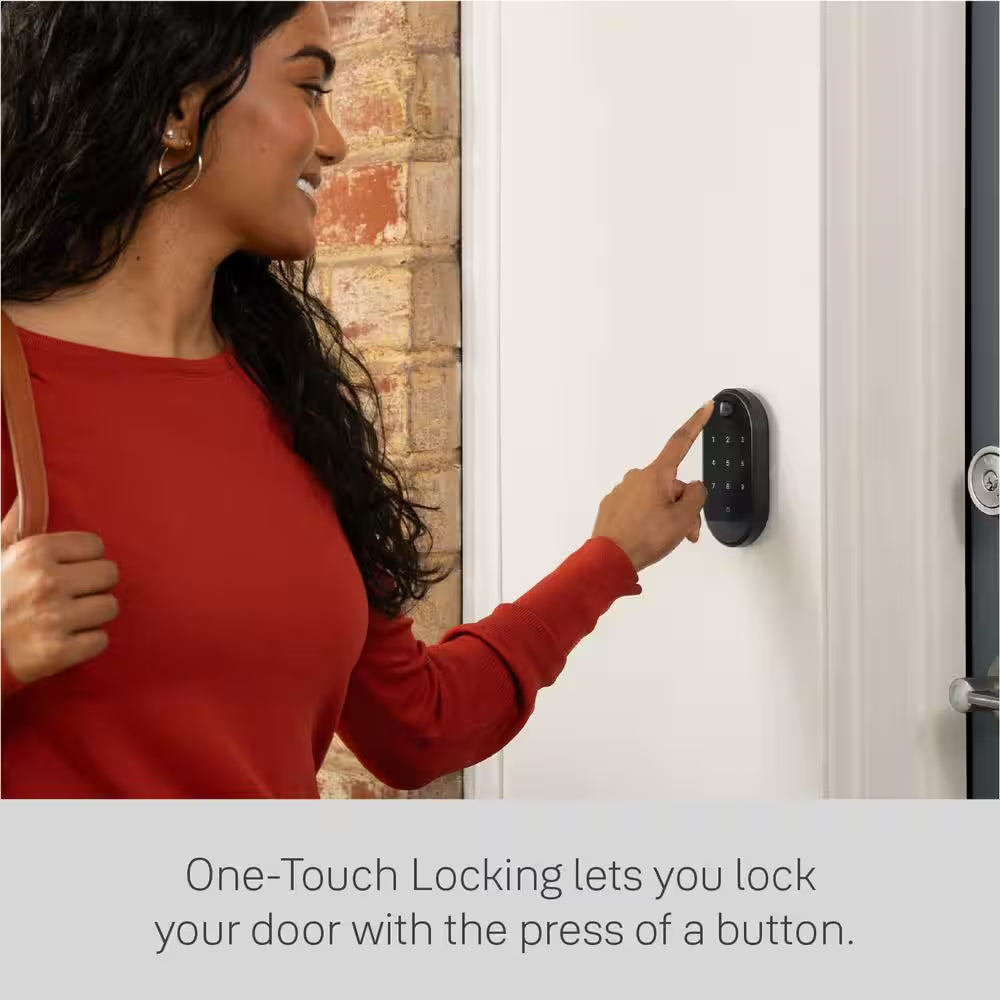 Approach Retrofit Smart Door Lock Bluetooth Keypad Accessory, Black