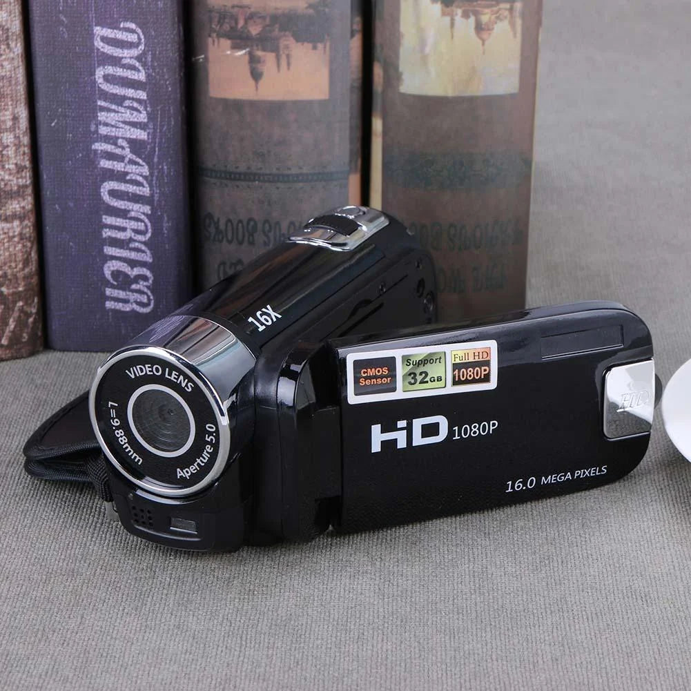Digital Video Camera Full HD 1080P 16X Zoom Camcorder DV Camera(Black)