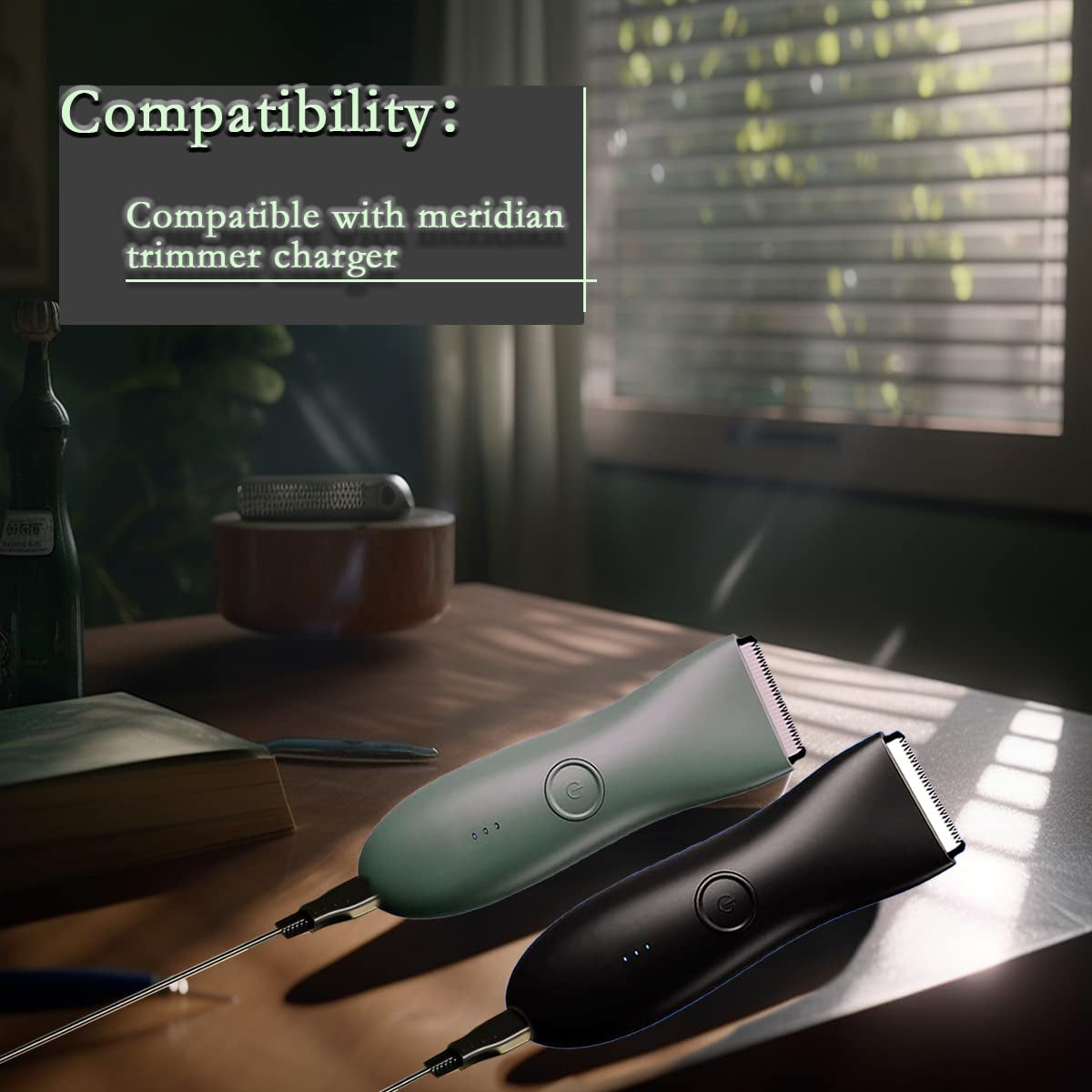 Replacement Cord for Meridian Grooming Charger | Power Cord for Meridian Shaver Charger | Adapter Charger Cable for Meridian Trimmer Charger