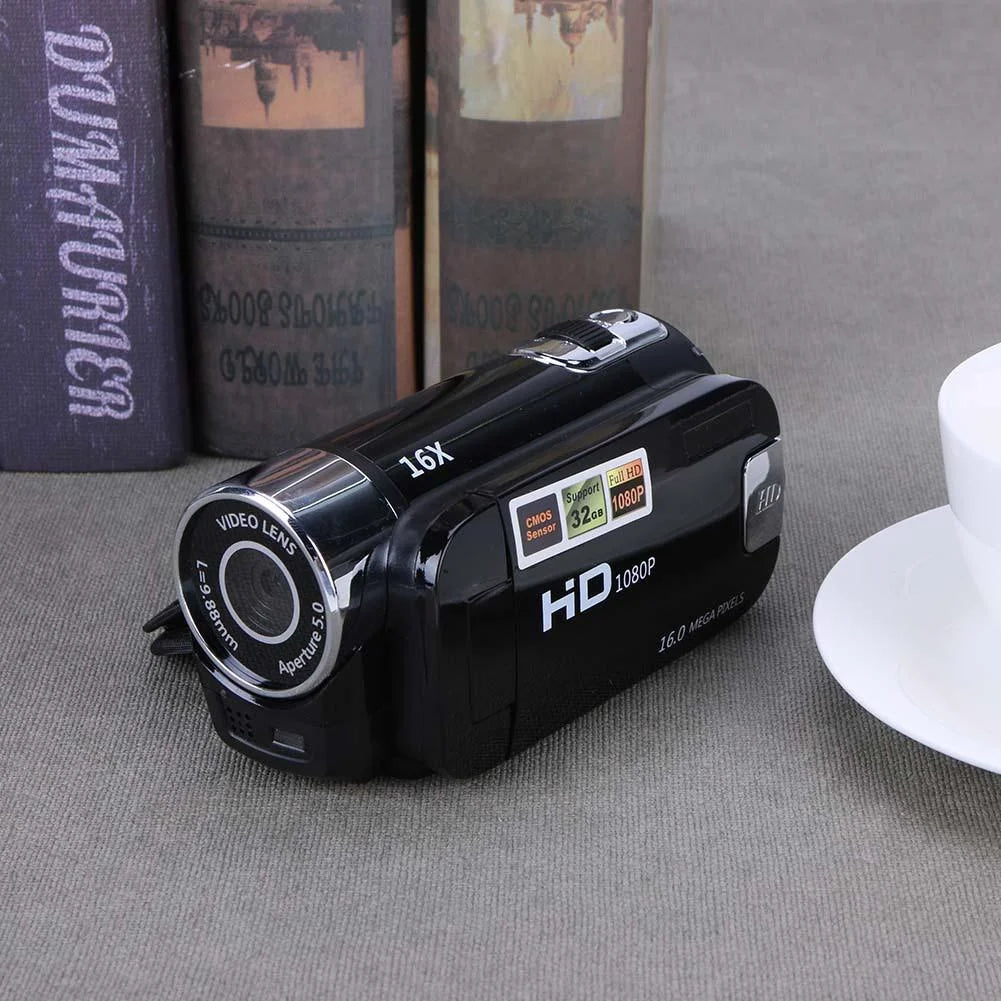Digital Video Camera Full HD 1080P 16X Zoom Camcorder DV Camera(Black)