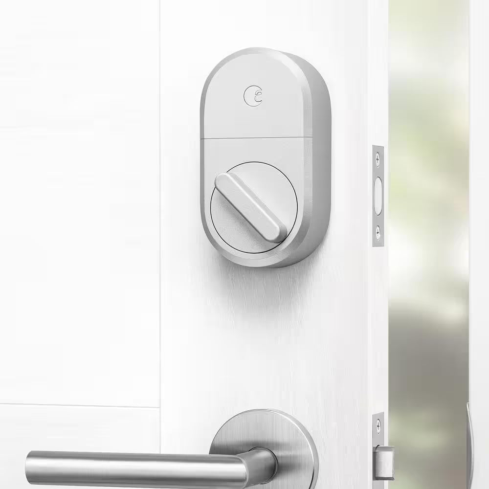 Bluetooth Smart Lock Silver (Retrofits over Existing Deadbolt)
