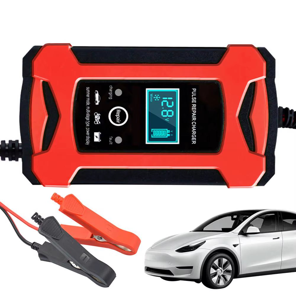 Battery Charger for Car Battery Charger Automatic Trickle Charger Safety Protection 12V Battery Maintainer Trickle Charger Auto