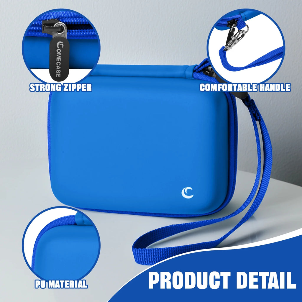 Camera Case Compatible with Kids Digital Camera and Accessories for Travel - Blue