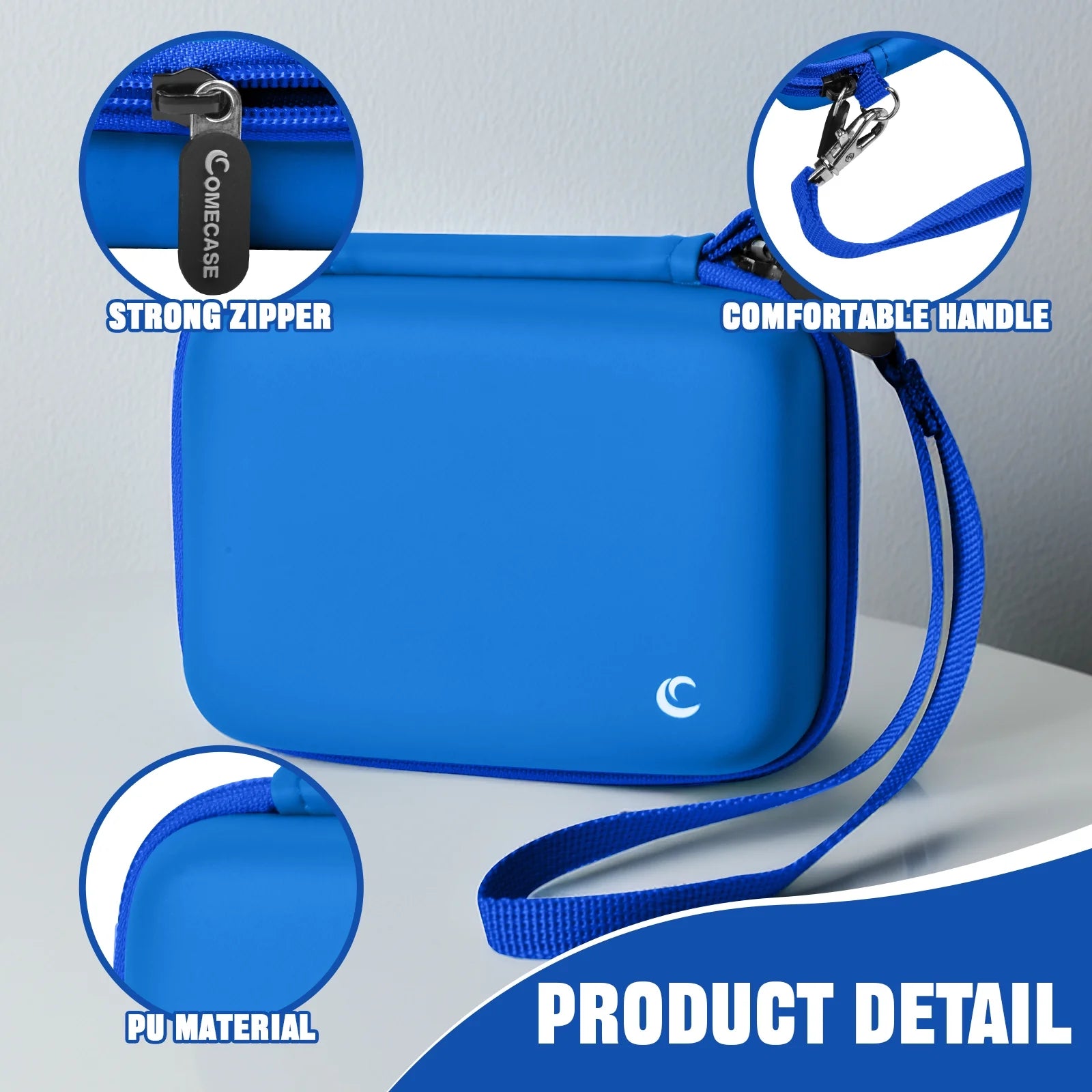 Camera Case Compatible with Kids Digital Camera and Accessories for Travel - Blue