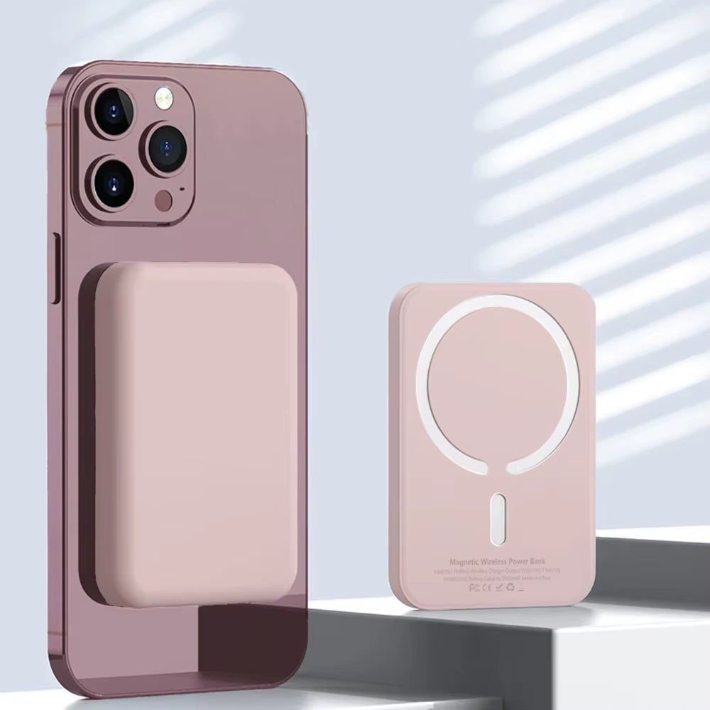 Magnetic Powerbank for Apple External Battery Portable Wireless Power Bank Charger for Magsafe Iphone Spare Battery