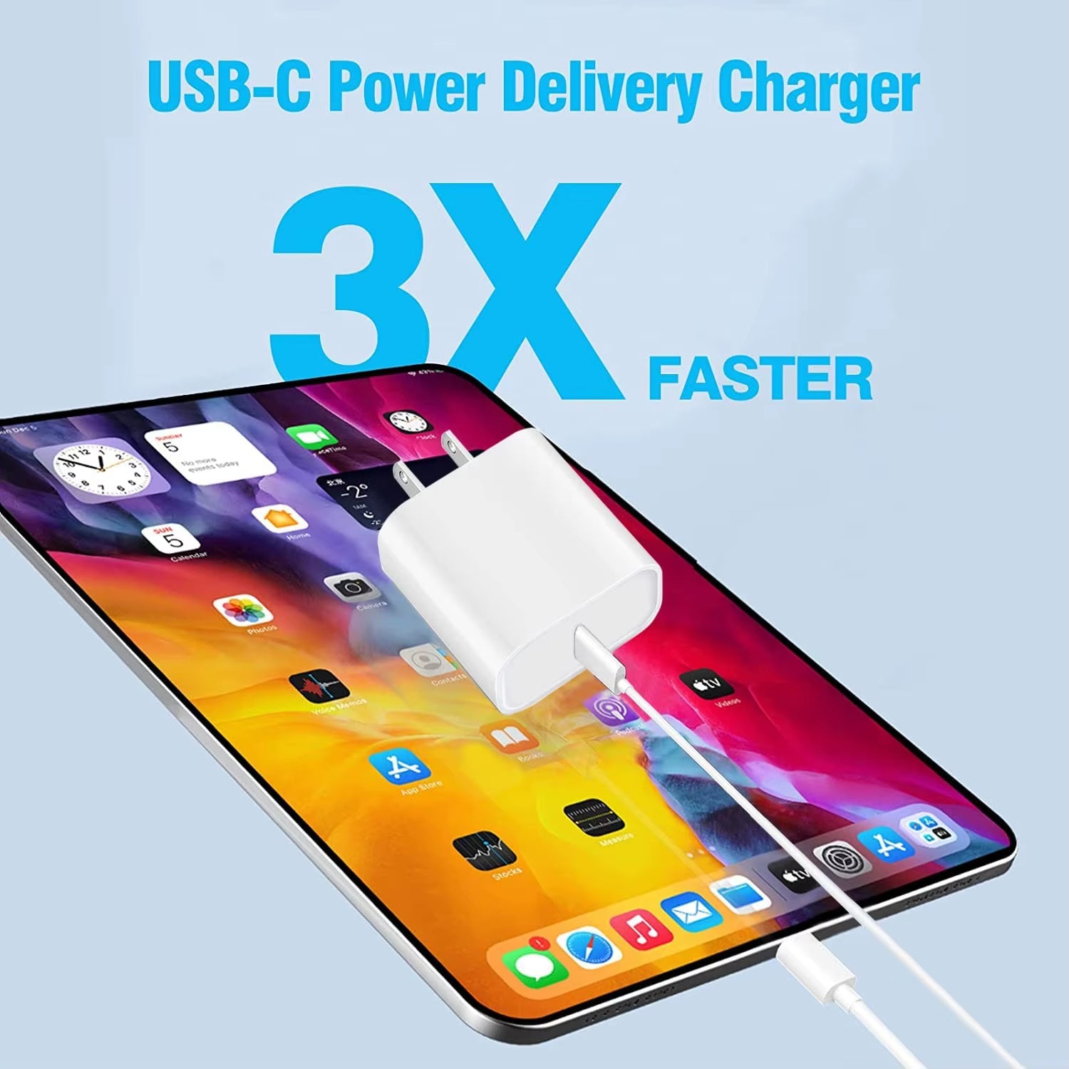 For Iphone16 Charger Fast Charging,For Iphone15 Charger,For Ipad Charger Fast Charging Wall Charger with 6FT USB C to C Cable