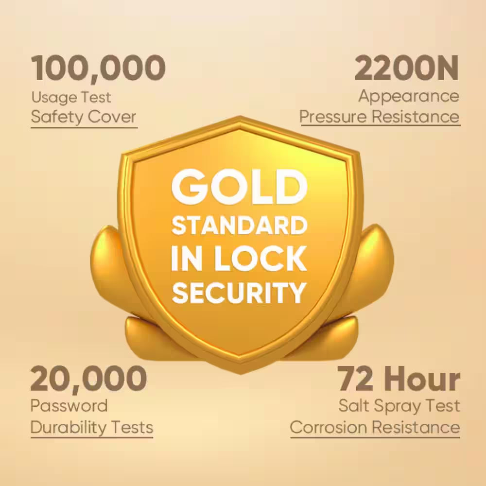 C210 Black Smart Lock Wi-Fi with 5-In-1 Ways to Unlock by Mobile App, Keypad, Key, Apple Watch and Smart Assistants